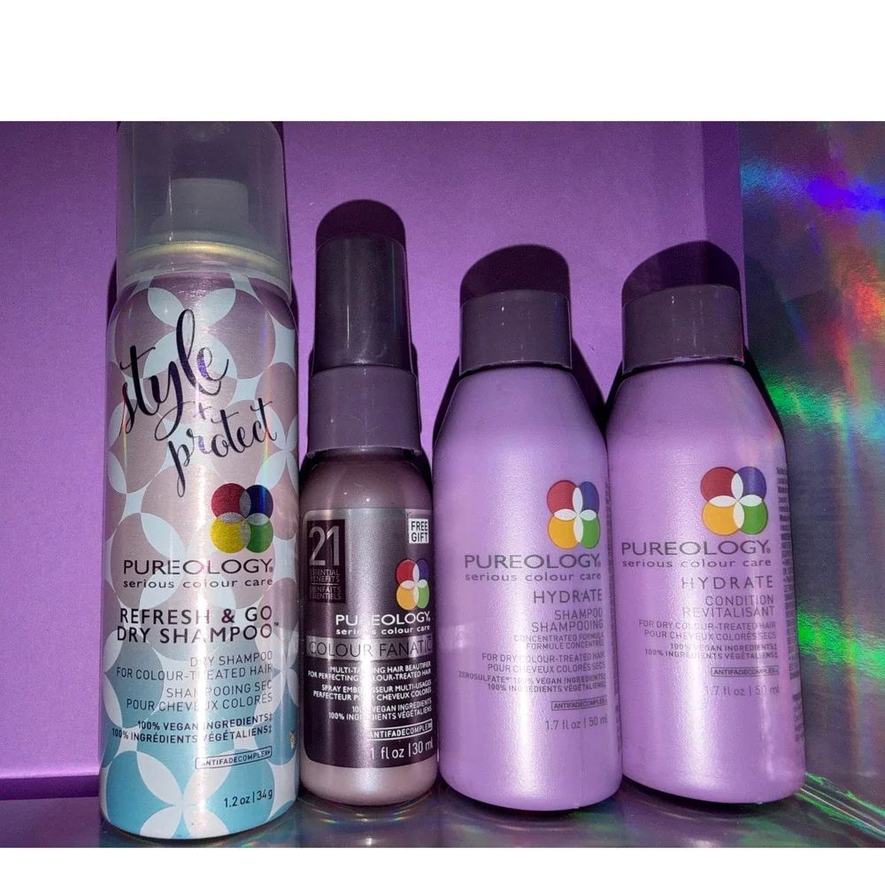 Pureology Hydrate Shampoo Conditioner Fanatic 21 dry shampoo travel hair care